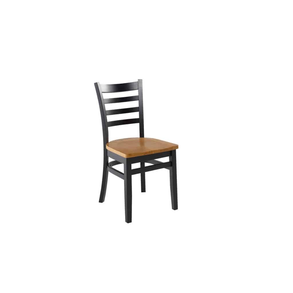 Duty-Built® Ladder-Back Dining Chair - Wood Seat
