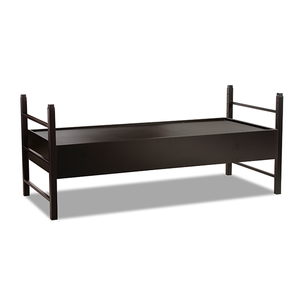Built Firehouse Strong® Steel Half Bunk Panel Bed - Bed Bug Resistant