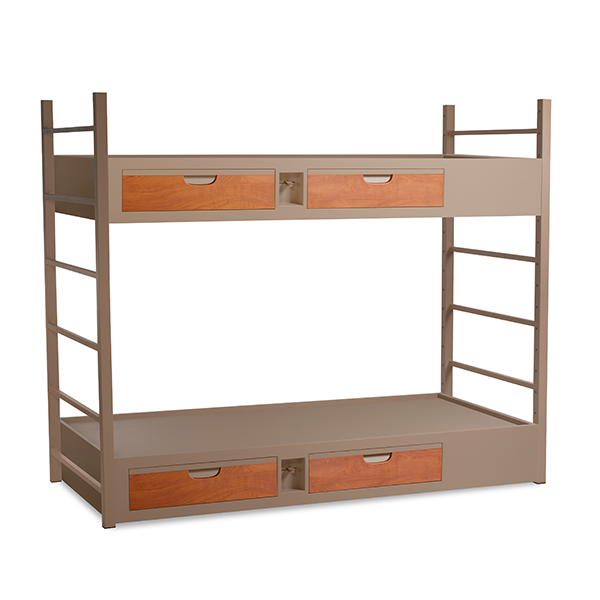 Built Firehouse Strong® Steel Bunk Panel Bed - Bed Bug Resistant