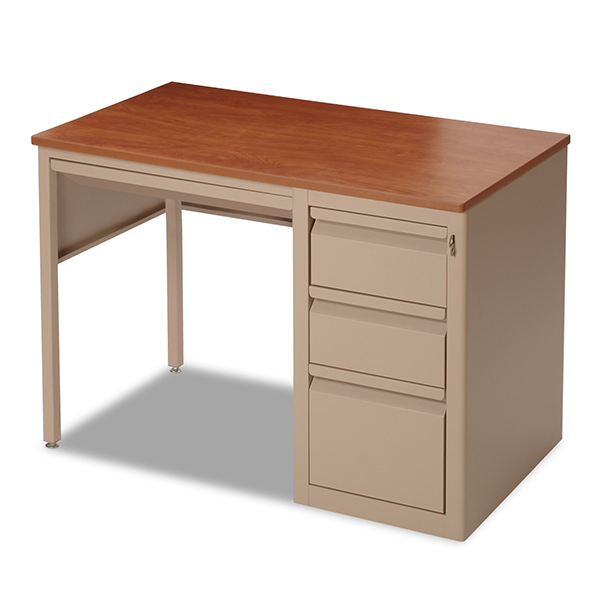 Built Firehouse Strong® Steel Pedestal Desk - Bed Bug Resistant