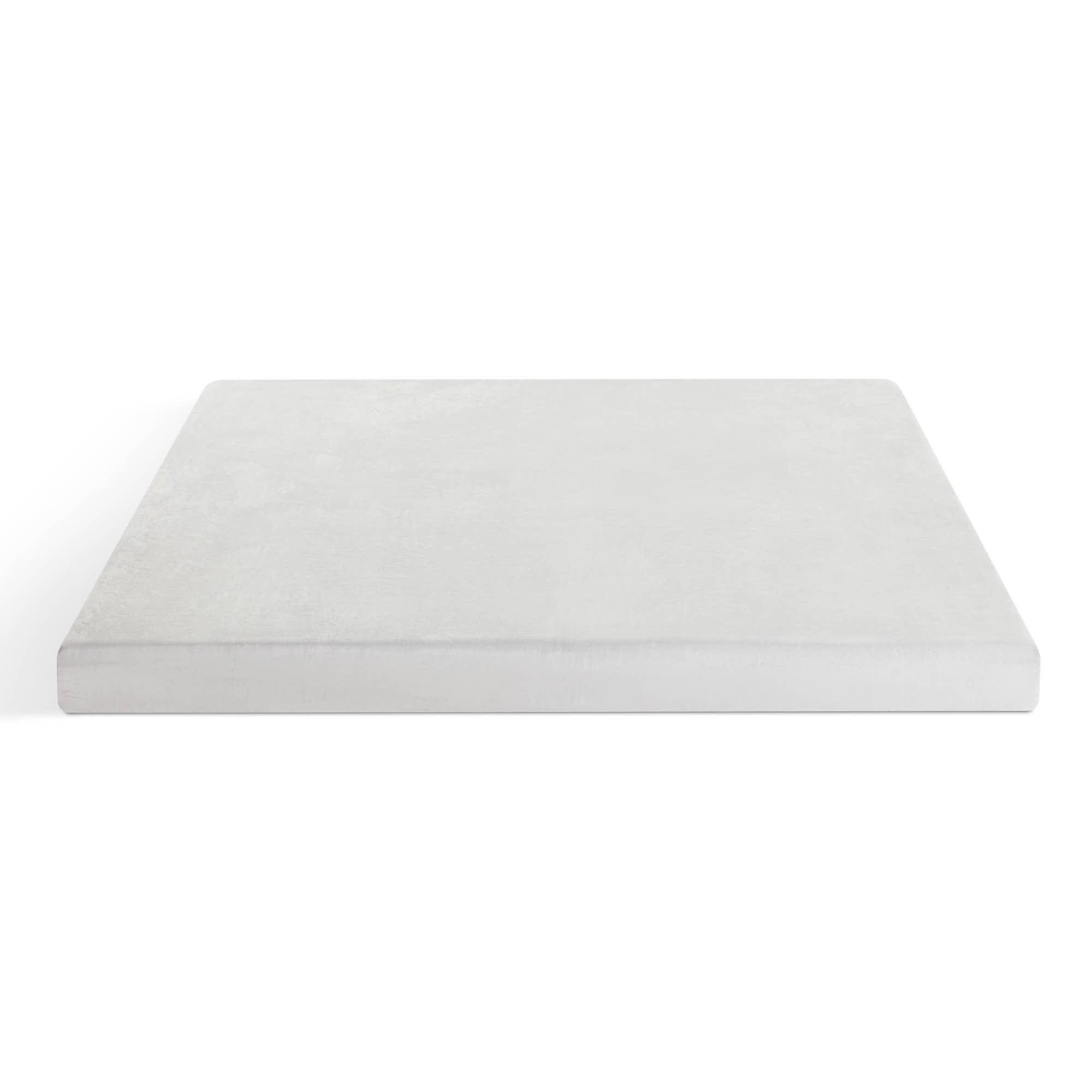 Front, top view of the 6'' firefighter mattress constructed with 1.5'' top layer of gel-infused memory foam and 4.5'' base layer foam