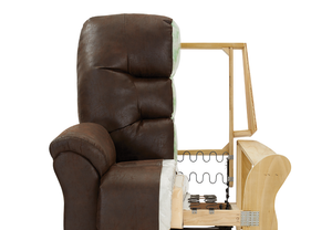 Duty-Built® Station Basics Genuine Leather Recliner