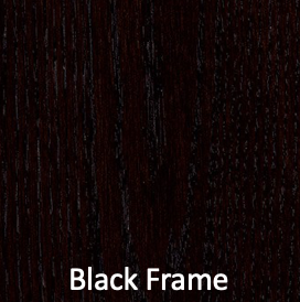 Black Frame color swatch for the Firehouse Collection Ladder-Back Wood Dining Firehouse Chair with Wood Seat