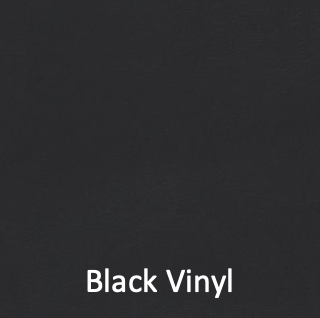 Black vinyl fabric color swatch for the firehouse furniture solid-wood loveseat
