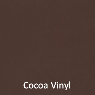Cocoa vinyl color swatch for the firehouse furniture solid-wood loveseat