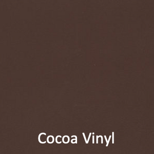 Cocoa vinyl color swatch for the firehouse furniture solid-wood loveseat