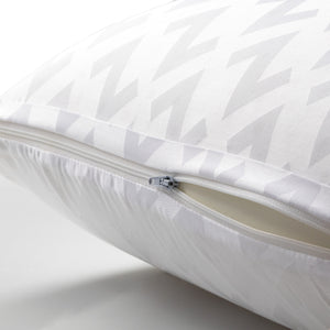 Close-up of the Dough Pillow with Tencel removable cover with zipper for a fireman bed