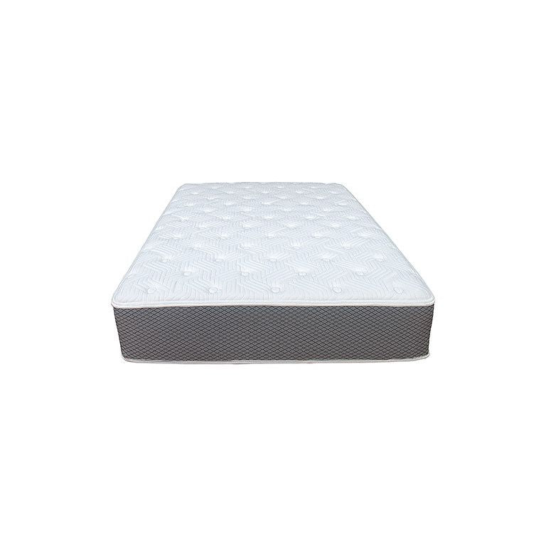 Front view of a 11'' all-foam firehouse mattress with latex and memory foam