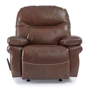 Cocoa Brown leather custom firehouse recliner