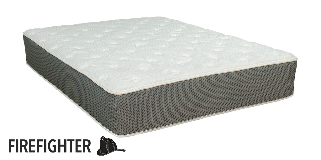 Duty-Built Firefighter 10" All-Foam Mattress with Latex Foam with Firefighter mattress logo in corner