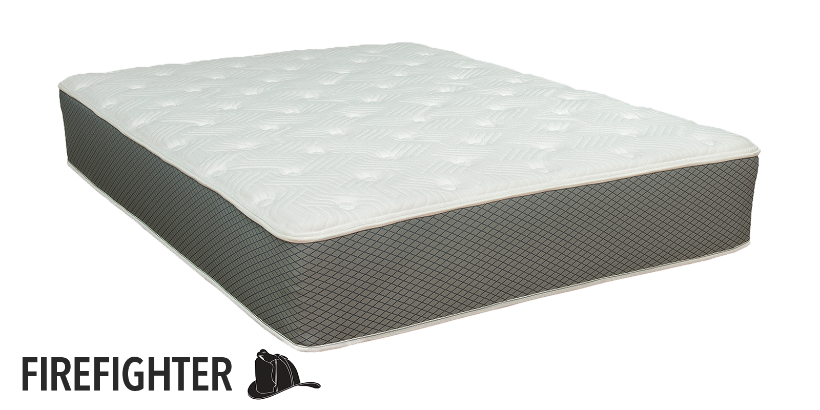 Duty-Built Firefighter 10" All-Foam Mattress with Latex Foam with Firefighter mattress logo in corner