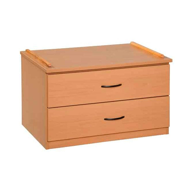 Firehouse Collection Under Bed Chest with two drawers in medium cherry finish