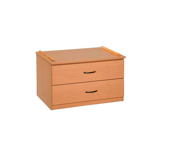 Firehouse Collection Under Bed Chest with two drawers in medium cherry finish