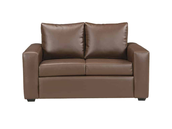 Firehouse Collection Upholstered Firefighter Love Seat in Cocoa Vinyl