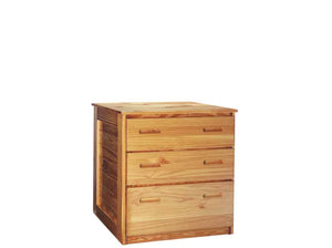 Firehouse furniture wooden three-drawer chest