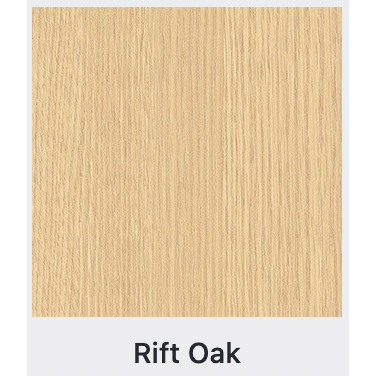 Rift Oak color swatch for the Firehouse Collection Under Bed Chest with two drawers in medium cherry finish