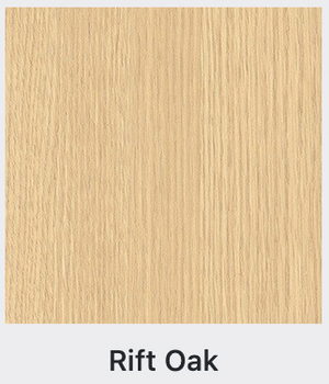 Rift Oak color swatch for the Firehouse Collection Under Bed Chest with two drawers in medium cherry finish