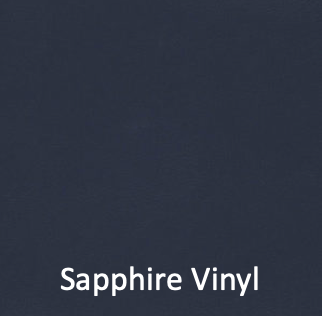 Sapphire vinyl color swatch for the firehouse furniture solid-wood loveseat