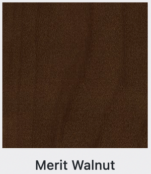 Merit walnut color swatch for firehouse bedroom drawer chest
