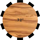 Wood Circle 72