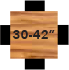 Wood Square 30x42