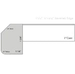 Beveled edge