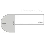 Bullnose edge